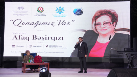 Xətai rayonunda Xalq artisti Afaq Bəşirqızı ilə görüş keçirilib