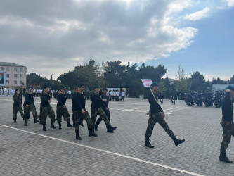 ‘Şahin’ hərbi-idman oyununun Xətai rayon birinciliyi keçirildi