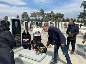 Vətən Müharibəsi şəhidləri İbrahimli Xeyrulla Mais oğlu və Rəhimli Kamil Vəli oğlunun məzarları ziyarət edilib