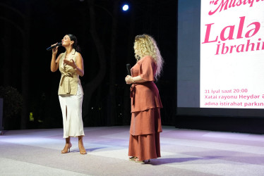 Xətai rayonunda gənc müğənni Lalə İbrahimovanın konserti keçirilib