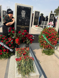 Vətən Müharibəsi Qəhrəmanı Ceyhun Həsənovun məzarı ziyarət edilib
