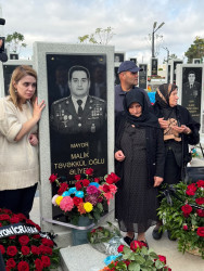Vətən Müharibəsi şəhidləri Əliyev Malik Təvəkkül oğlu və  Əliyev Eldar Süleyman oğlunun anım günləri ilə əlaqədar məzarları ziyarət olunub