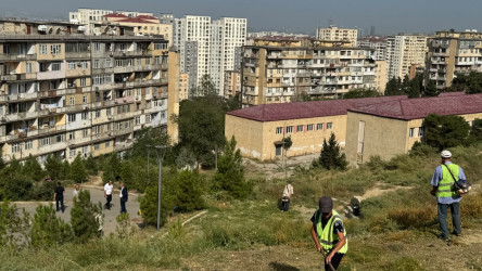 05.09.2026-cı il tarixində Xətai rayonunda təmizlik və abadlıq iməciliyi keçirilib